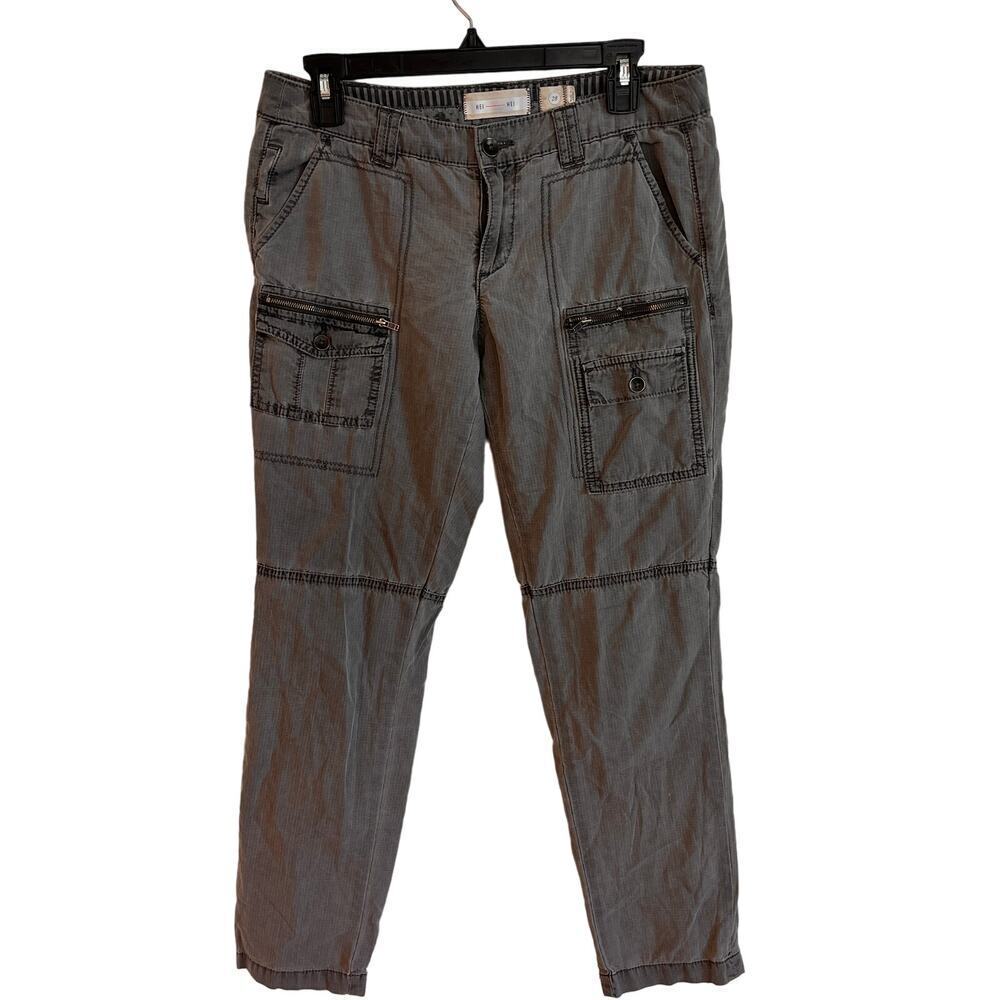Anthropologie HEI HEI Gray Westport Casual Cargo Pants Size 28